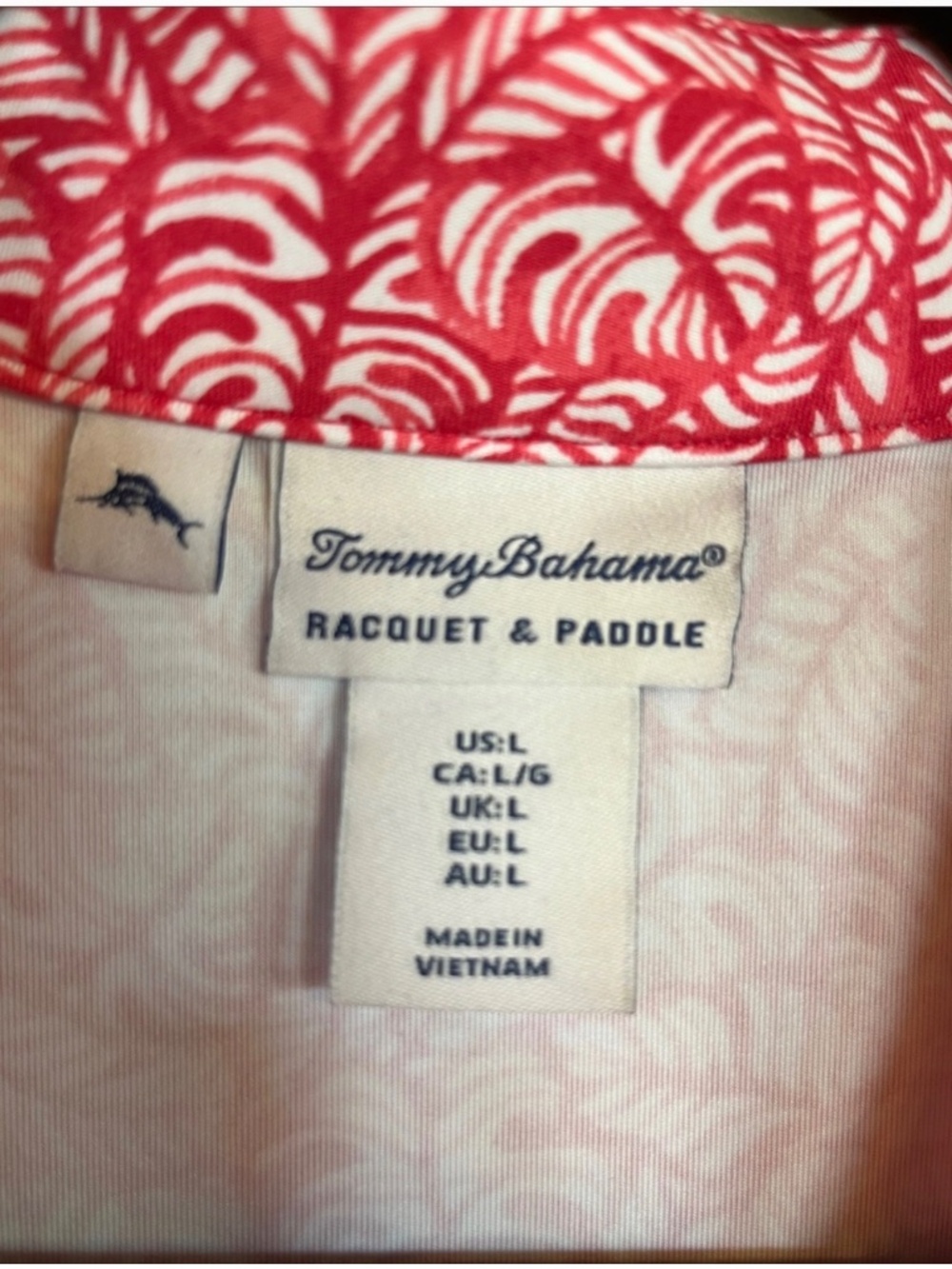 The selected item is the Tommy Bahama Racquet & Paddle Monstera Print Dress. - Picture 6 of 7